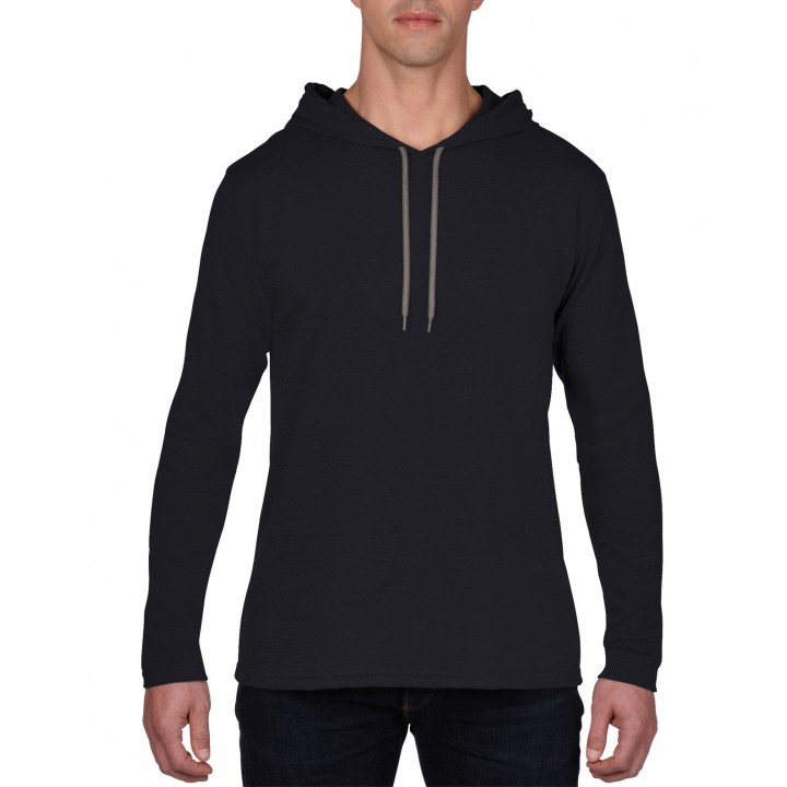 Anvil 987 Lightweight Long Sleeve Hooded Tee