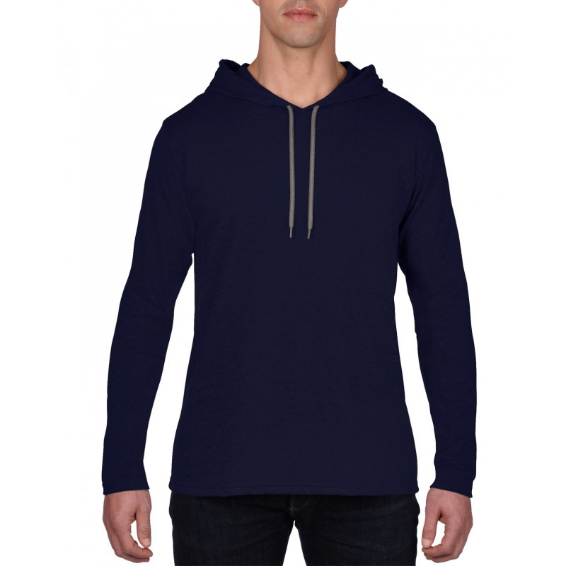 Anvil 987 Lightweight Long Sleeve Hooded Tee